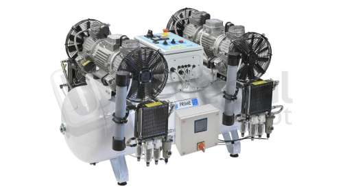 MGF Compressors - 270/100 Tandem Prime M - 230V / 3 Phase w/ IoT - Dental Compressor w/Dryer ( membrane T6) - # PR-OF1200-270-MT3-UL-IoT