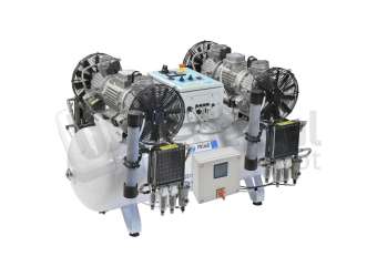 MGF Compressors - 270/100 Tandem Prime M - 460V / 3 Phase w/ IoT - Dental Compressor w/Dryer ( membrane T6) - # PR-OF1200-270-MT3-UL-460-IoT