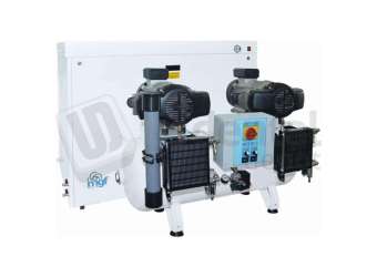 MGF Compressors - CS 100/30 Tandem Prime M - 3 Phase w/ IoT with Silencing Cabinet  - Dental Compressor w/Dryer ( membrane T6) - # PR-CS400-090-MT3-UL-IoT