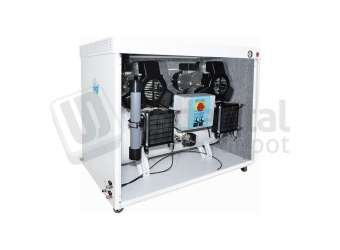 MGF Compressors - CS 100/50 Tandem Prime M w/ IoT with Silencing Cabinet  - Dental Compressor w/Dryer ( membrane T6) - # PR-CS600-090-MT-6-UL-IoT