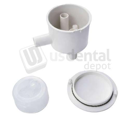 ADS Dental Systems - Vacuum Canister, Side Port (0.D 2-1/8" traps) Vacuum - # A121451