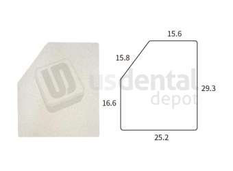 ADS Dental Systems - Solid Surface Table For OC-2 Mobile Cart Color Arctic Hardware - # 8024487