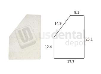 ADS Dental Systems - Solid Surface Table of OC-3 Mobile Cart Hardware - # 8025120