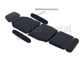 ADS Dental Systems - AA6688 Backrest Upholstery Color U14 Black Upholstery - # 8601342