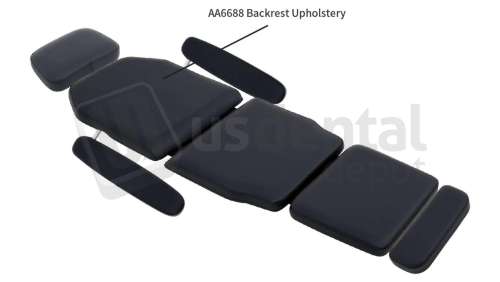 ADS Dental Systems - AA6688 Backrest Upholstery Color U14 Black Upholstery - # 8601342