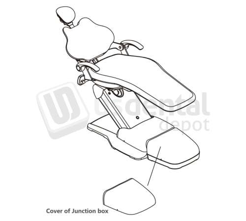 ADS Dental Systems - Cover of Junction box For Beyond 300/Beyond 301/Beyond 400 Upholstery - # 8017680A