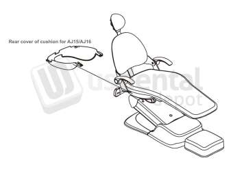 ADS Dental Systems - Rear cover of  cushion for AJ15/AJ16 Upholstery - # 8022906A