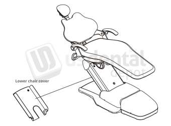 ADS Dental Systems - Lower chair cover for AJ15/AJ16/AJ19 Upholstery - # 8014323C