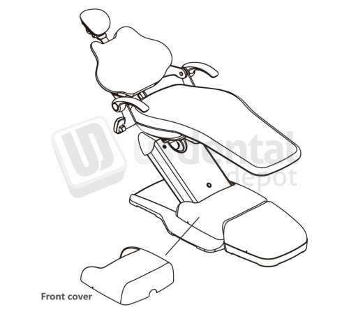ADS Dental Systems - Front cover for AJ16/AJ19 Upholstery - # 8022864A