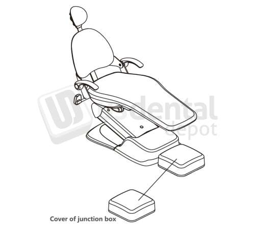 ADS Dental Systems - Cover of Junction box  For Classic100/Classic 101/Classic 200 Upholstery - # 8018985A