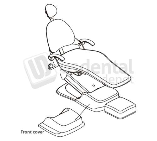 ADS Dental Systems - Front cover for AJ15 Upholstery - # 8018979C
