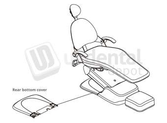 ADS Dental Systems - Rear bottom cover for AJ15 Upholstery - # 8018982C