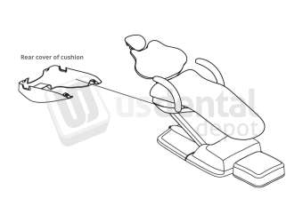 ADS Dental Systems - Rear cover of  cushion for AJ12 Upholstery - # 8020206D