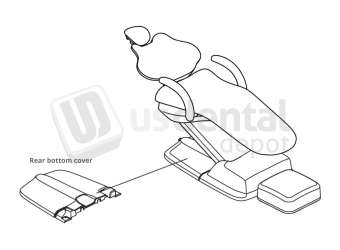ADS Dental Systems - Rear bottom cover for AJ12 Upholstery - # 8017089A