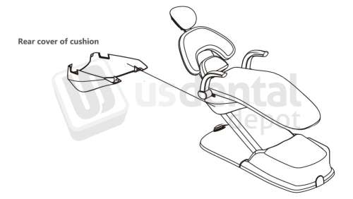 ADS Dental Systems - Rear cover of  cushion for AJ17 Upholstery - # 8022909A