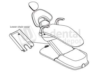 ADS Dental Systems - Lower chair cover for AJ17 Upholstery - # 8020788B