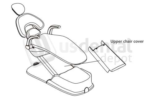 ADS Dental Systems - Upper chair cover  for AJ17 Upholstery - # 8020839A