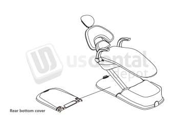 ADS Dental Systems - Rear bottom cover for AJ17 Upholstery - # 8022603A