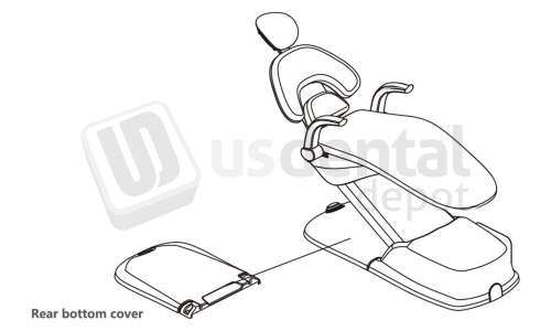 ADS Dental Systems - Rear bottom cover for AJ17 Upholstery - # 8022603A