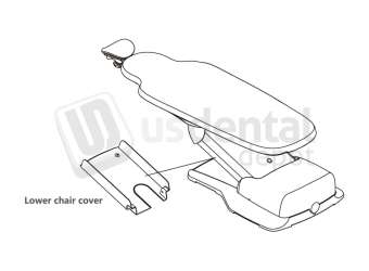 ADS Dental Systems - Lower chair cover for AJ15/AJ16/AJ19 Upholstery - # A121404