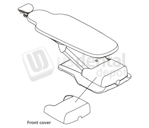 ADS Dental Systems - Front cover for AJ16/AJ19 Upholstery - # A121405