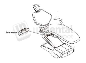 ADS Dental Systems - Rear cover for AJ18 Upholstery - # 8102904
