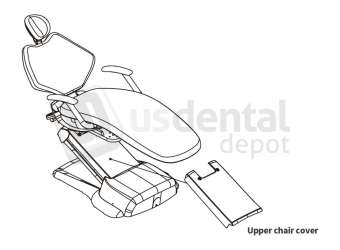ADS Dental Systems - Upper chair cover  for AJ18 Upholstery - # 8101748