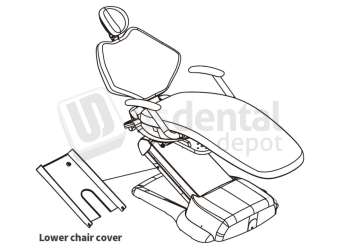 ADS Dental Systems - Lower chair cover for AJ18 Upholstery - # 8101749
