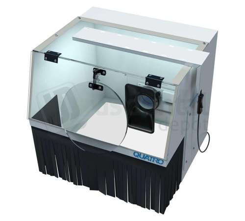 QUATRO - LED ClearView Magnifier with ASV - # 2-0058-0032  -  Illuminated WorkBench Containment Box / Workstation