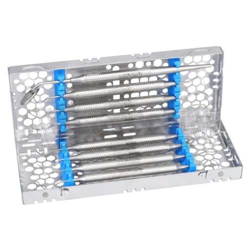 NORDENT - Cassette, Single Sided, Large, 10 Instruments with Divider, Yellow - # CH3-10D4