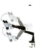 LW - DM-Dual 10X/20X Microscope - on Pneu Flex Arm  ONLY  - ( LW#z3B-BMS7-PA77 )