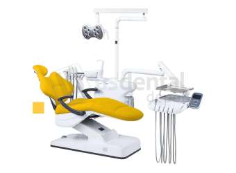 ADC - ADC - HYBRID S8000 - Complete Package  Side Mount  Dental Chair Kit 4Holes YELLOW - ASSISTANT CONTROL PAD - RIGHT HANDED -  Includes FREE DOCTORS STOOL -    # S8000