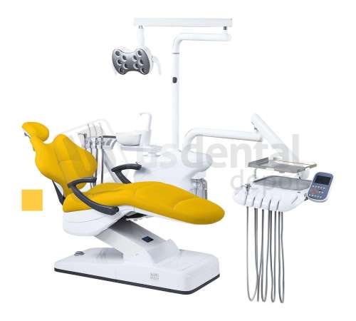 ADC - ADC - HYBRID S8000 - Complete Package  Side Mount  Dental Chair Kit 4Holes YELLOW - ASSISTANT CONTROL PAD - RIGHT HANDED -  Includes FREE DOCTORS STOOL -    # S8000
