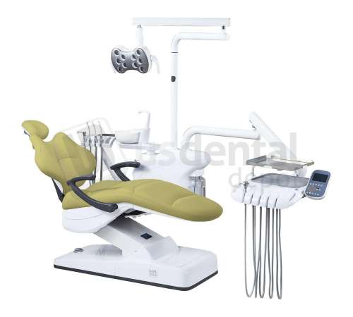 ADC - ADC - HYBRID S8000 - Complete Package  Side Mount  Dental Chair Kit 4Holes OLIVE - ASSISTANT CONTROL PAD - RIGHT HANDED -  Includes FREE DOCTORS STOOL -    # S8000