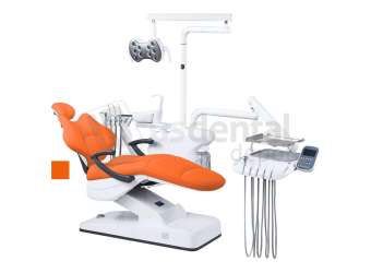 ADC - ADC - HYBRID S8000 - Complete Package  Side Mount  Dental Chair Kit 4Holes ORANGE - ASSISTANT CONTROL PAD - RIGHT HANDED -  Includes FREE DOCTORS STOOL -    # S8000
