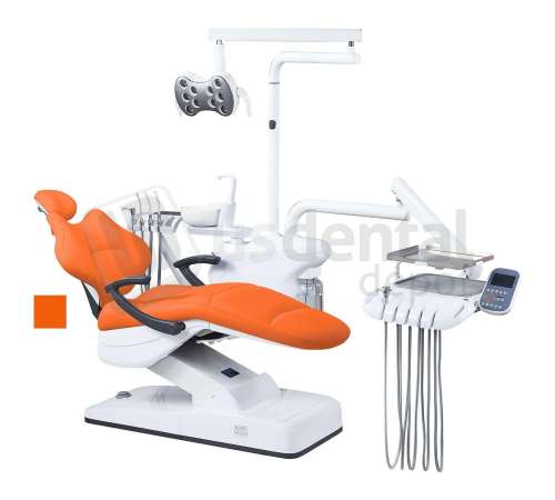 ADC - ADC - HYBRID S8000 - Complete Package  Side Mount  Dental Chair Kit 4Holes ORANGE - ASSISTANT CONTROL PAD - RIGHT HANDED -  Includes FREE DOCTORS STOOL -    # S8000