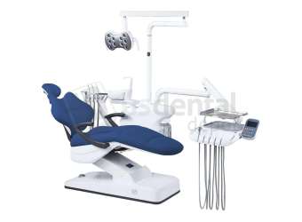 ADC - ADC - HYBRID S8000 - Complete Package  Side Mount  Dental Chair Kit 4Holes DARK BLUE - ASSISTANT CONTROL PAD - RIGHT HANDED -  Includes FREE DOCTORS STOOL -    # S8000