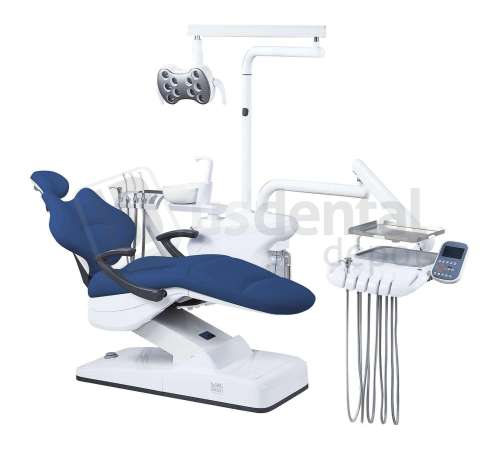 ADC - ADC - HYBRID S8000 - Complete Package  Side Mount  Dental Chair Kit 4Holes DARK BLUE - ASSISTANT CONTROL PAD - RIGHT HANDED -  Includes FREE DOCTORS STOOL -    # S8000