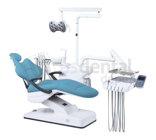 ADC - ADC - HYBRID S8000 - Complete Package  Side Mount  Dental Chair Kit 4Holes LIGHT BLUE - ASSISTANT CONTROL PAD - RIGHT HANDED -  Includes FREE DOCTORS STOOL -    # S8000