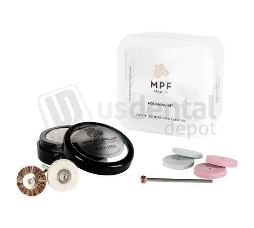 MPF Brush - All Ceramics Prepolish / Polishing - Basic Kit - # 113-1000-K