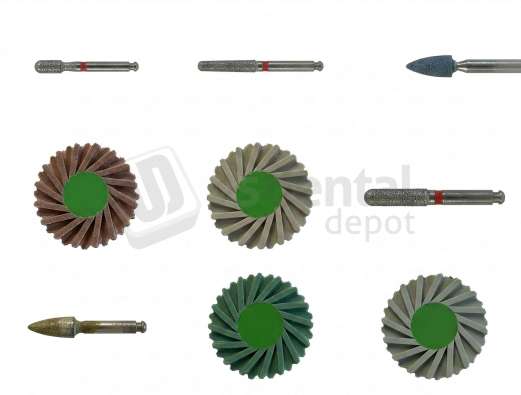 UC - HOTA 1441 & 1442  LS & Zirconian Gloss chairside Burs & Polishers set