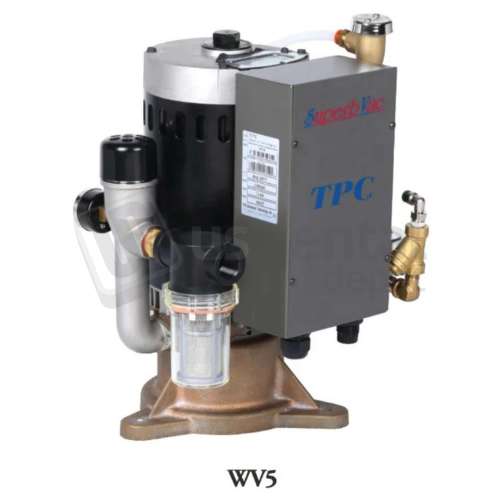 TPC - SUPERB-VAC 5-Chairs Pump 1x 2HP 110v No Recycler- No Air water separator 18in H x 13in D x 13in W -  #WV5