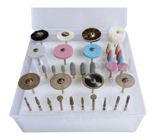 ATTRITOR - ZIRCO-POL  Full Assorted Zirconia & Disilicate polisher Kit  35 pieces -  by Alberto MIsellis  # 3MC00.1.2
