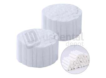 NUCARE - Premium Cotton Rolls 1.5in x 3/8in . #2 NonSterile, 2000pk  100% Pure WHITE - #992789