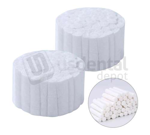 NUCARE - Premium Cotton Rolls 1.5in x 3/8in . #2 NonSterile, 2000pk  100% Pure WHITE - #992789