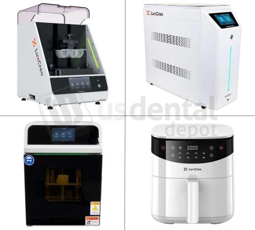 LUXCreo - iiLux Pro Dental solution including printer, wash, cure, oven, Design Software 1 year, Production Flow, Clear Aligner resin, Model resin, Reference models and all necessary accessories.- ( optional add DCA 1kg x 4 ( invoiced apart )     # HP-PD3C2-MP1-US0