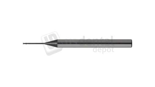 ATTRITOR - PREMIUM  - ROLAND DC Cad/Cam Bur DIAMOND COATED  round 0.6mm head - 4mm Shank - 50mm lengh - 2 blades ( D 0.6 - 2 BL ) - # R0614-Prem   ( works  900-1000 units )