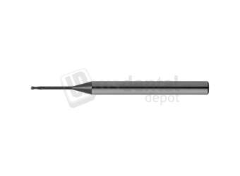ATTRITOR - PREMIUM  - ROLAND DC Cad/Cam Bur DIAMOND COATED  round 1mm head - 4mm Shank - 50mm lengh - 2 blades - # R1016-Prem   ( works  900-1000 units )