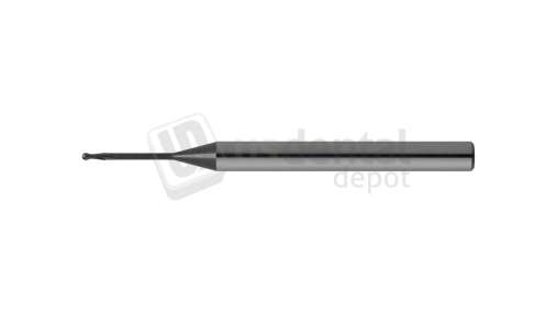ATTRITOR - PREMIUM  - ROLAND DC Cad/Cam Bur DIAMOND COATED  round 1mm head - 4mm Shank - 50mm lengh - 2 blades - # R1016-Prem   ( works  900-1000 units )