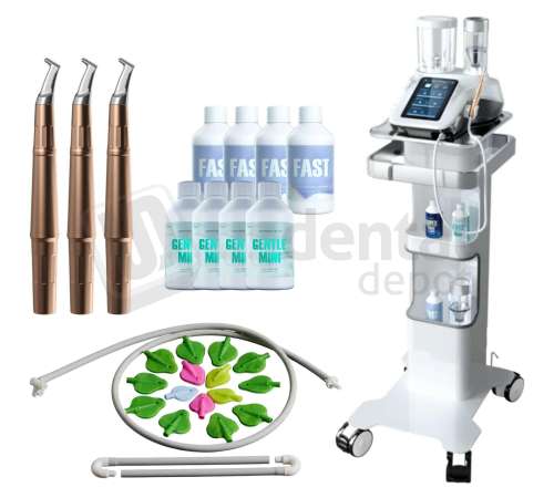 WOODPECKER - PT-B MINI Elite Kit 3 additional A1 handpieces  - Air Polisher  Heated Water & wireless foot control ( no scaler  ) - # PT-BMin Elite Kit